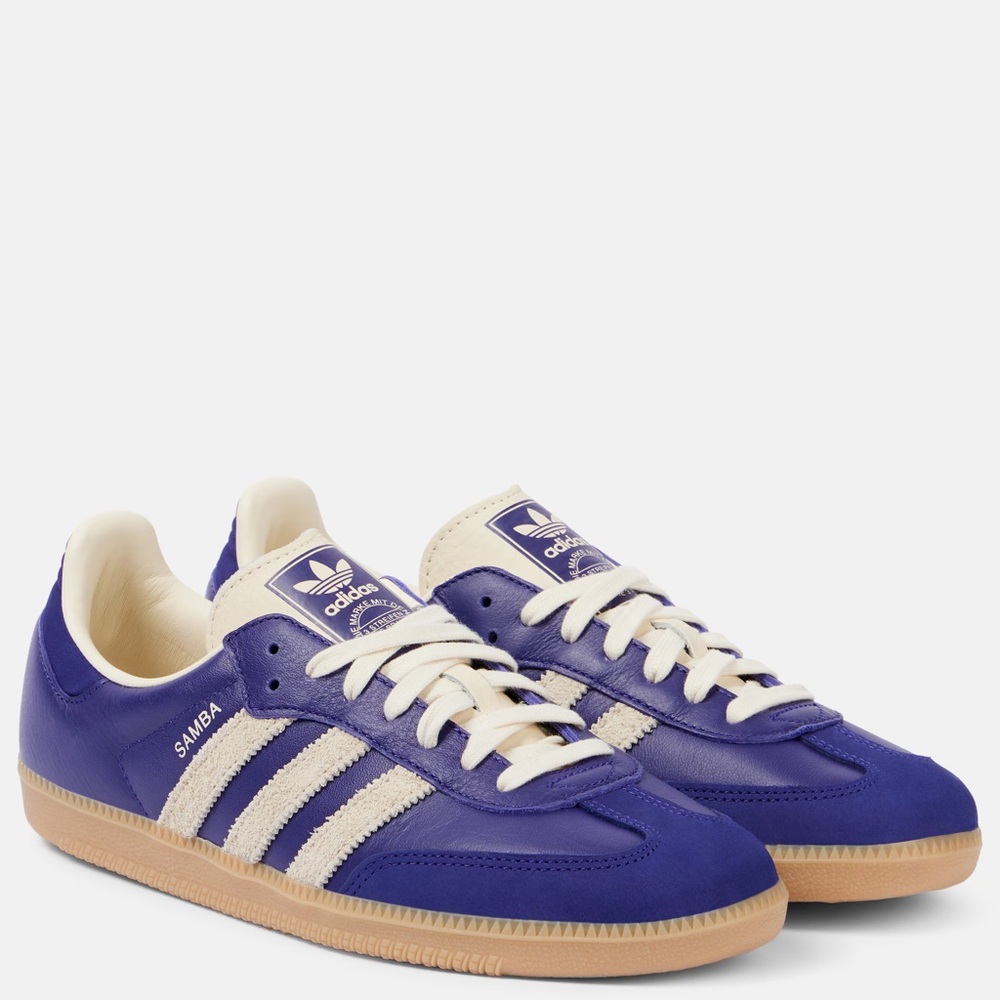 Adidas OG Samba Violet and Cream Sneakers